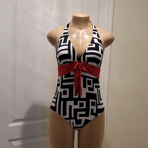 BRAND NEW MARKS&SPENCER  COLORBLOCK ONE-PIECE WOMEN'S SWIMSWUIT